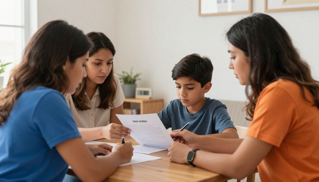 Ilustración: Tutela (guardianship) para la Visa Juvenil en la corte de sucesiones de California